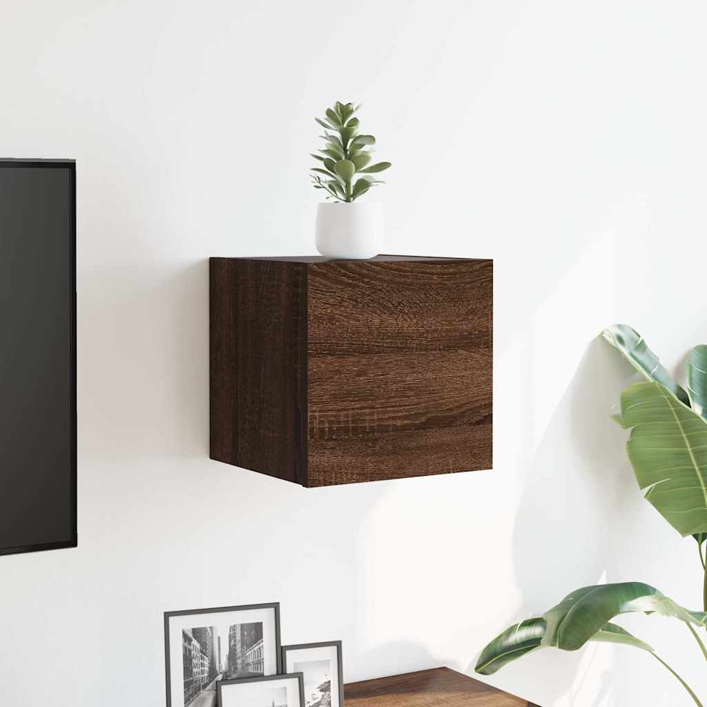 Vidaxl tv-wandmeubel 30,5x30x30 cm bruin eikenkleur