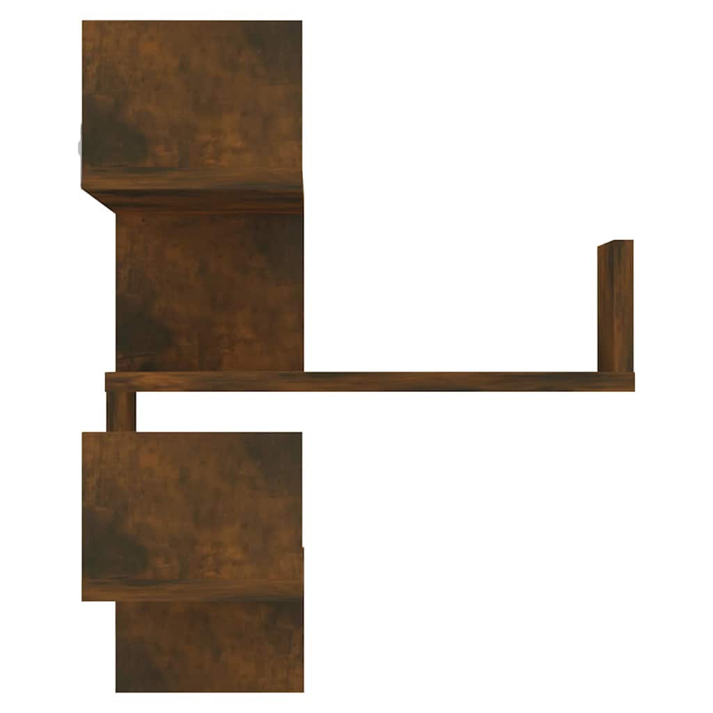 Vidaxl hoekwandschap 40x40x50 cm bewerkt hout gerookt eikenkleurig