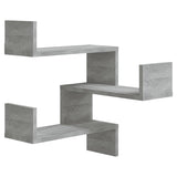 Vidaxl hoekwandschappen 2 st 40x40x50 cm bewerkt hout grijs sonoma