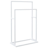 Vidaxl handdoekenrek vrijstaand 48x24x78,5 cm ijzer wit