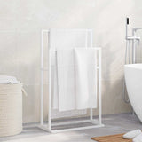 Vidaxl handdoekenrek vrijstaand 48x24x78,5 cm ijzer wit