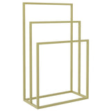 Vidaxl handdoekenrek vrijstaand 48x24x79 cm ijzer goudkleurig