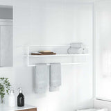Vidaxl handdoekenrek 95x25x22 cm ijzer wit