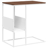 Vidaxl bijzettafel 55x36x59,5 cm bewerkt hout wit