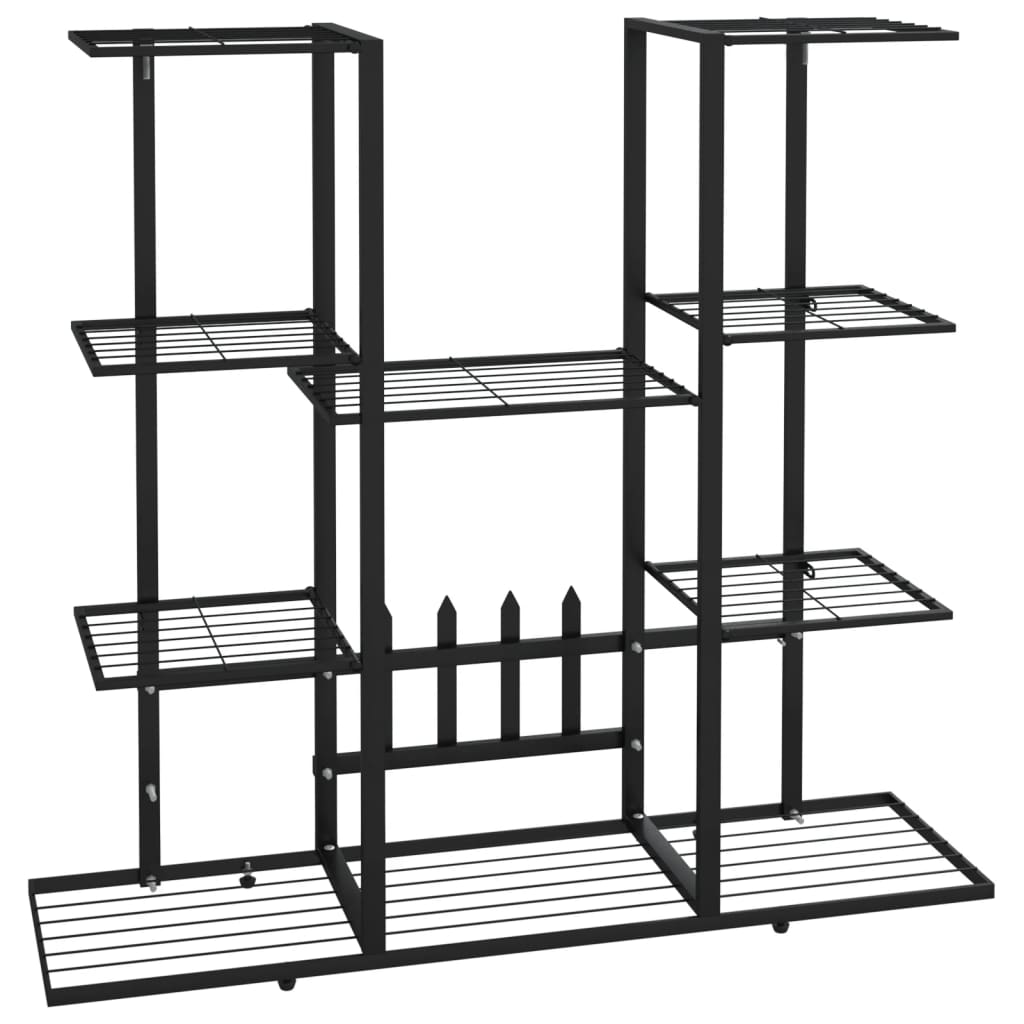 Vidaxl bloemenstandaard 94,5x25x89 cm ijzer zwart