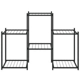 VidaXL Bloemenstandaard 83x25x60 cm ijzer zwart