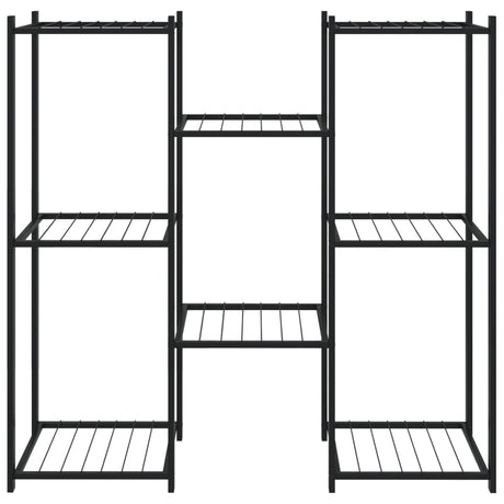 Vidaxl bloemenstandaard 83x25x80 cm ijzer zwart