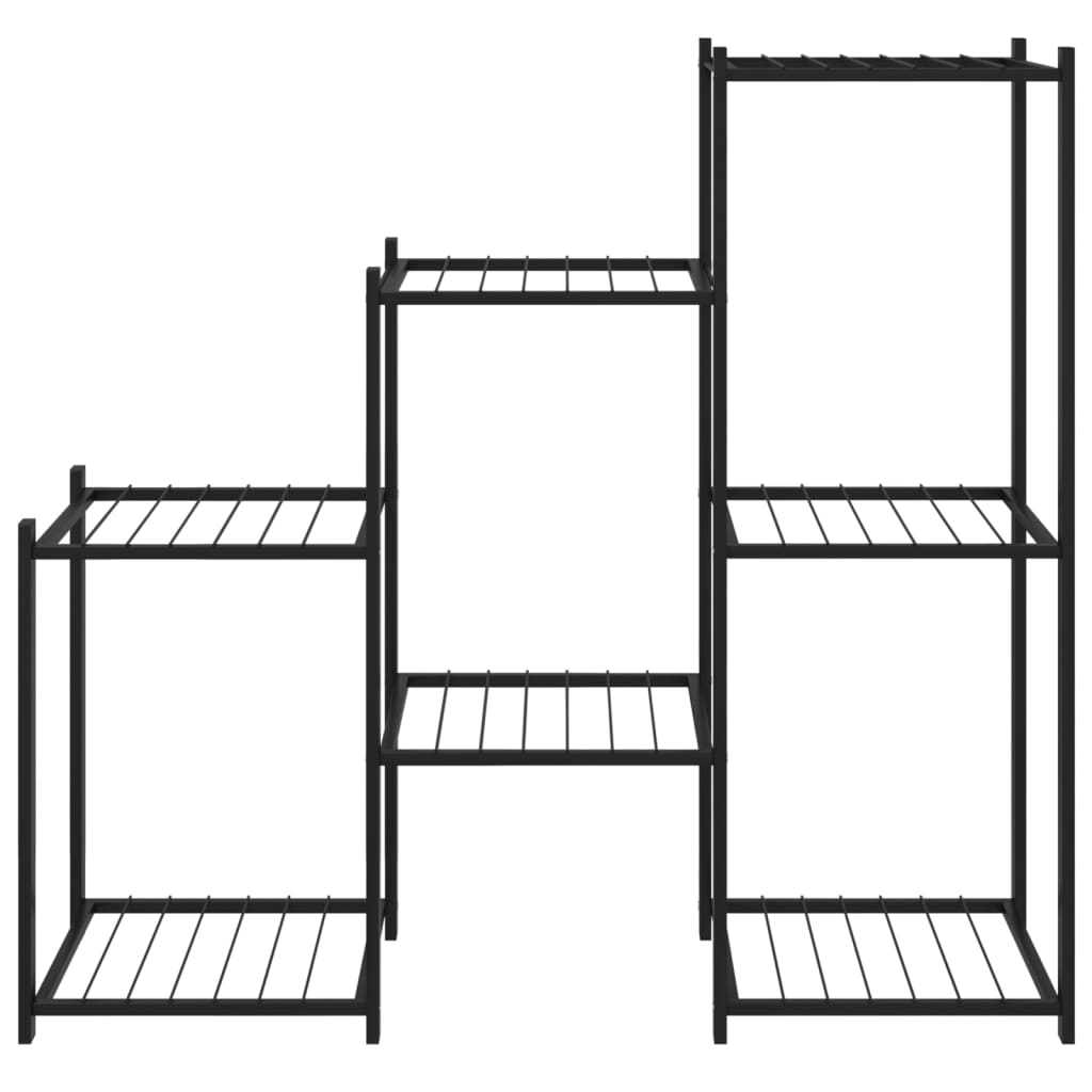 VidaXL Bloemenstandaard 83x25x80 cm ijzer zwart