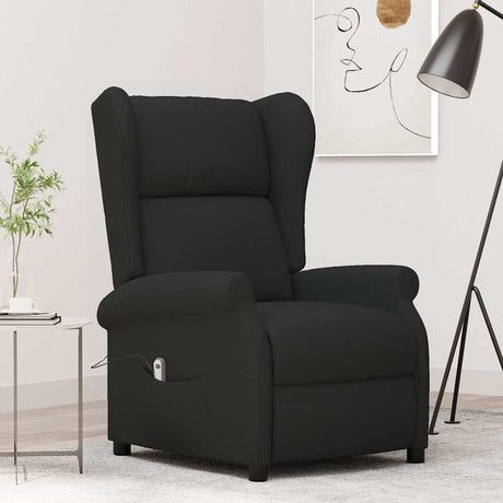 Vidaxl fauteuil verstelbaar elektrisch stof zwart