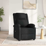 Vidaxl fauteuil verstelbaar elektrisch stof zwart