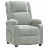 Vidaxl fauteuil elektrisch verstelbaar stof lichtgrijs