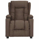 Vidaxl massagestoel elektrisch stof taupe