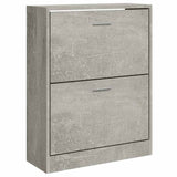 Vidaxl schoenenkast 63x24x81 cm bewerkt hout betongrijs