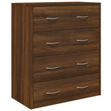 Vidaxl dressoir met 4 lades 60x30,5x71 cm bruineiken