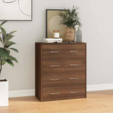 Vidaxl dressoir met 4 lades 60x30,5x71 cm bruineiken