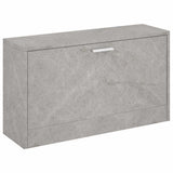 Vidaxl schoenenbank 80x24x45 cm bewerkt hout betongrijs