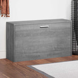 Vidaxl schoenenbank 80x24x45 cm bewerkt hout grijs sonoma eikenkleur