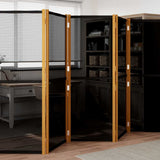 Vidaxl kamerscherm met 5 panelen 350x180 cm zwart
