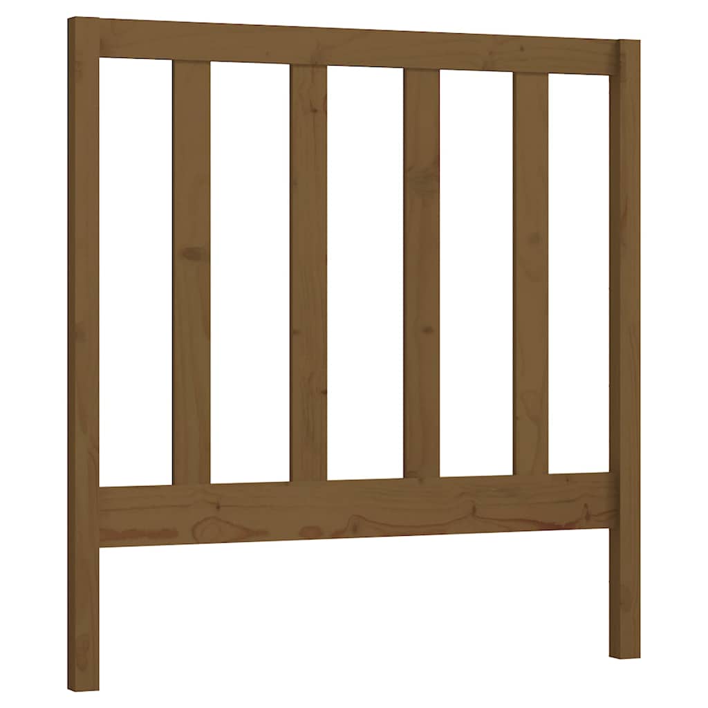Vidaxl hoofdbord 96x4x100 cm massief grenenhout honingbruin