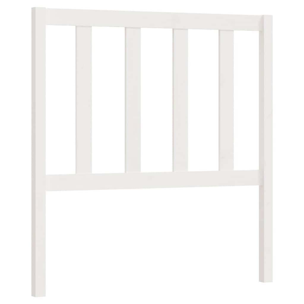 Vidaxl hoofdbord 106x4x100 cm massief grenenhout wit