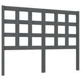 Vidaxl hoofdbord 125,5x4x100 cm massief grenenhout grijs