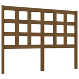 Vidaxl hoofdbord 125,5x4x100 cm massief grenenhout honingbruin