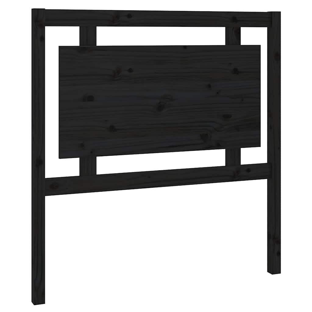 Vidaxl hoofdbord 95,5x4x100 cm massief grenenhout zwart