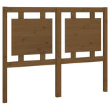 Vidaxl hoofdbord 125,5x4x100 cm massief grenenhout honingbruin