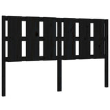 Vidaxl hoofdbord 155,5x4x100 cm massief grenenhout zwart