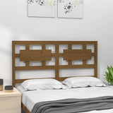 Vidaxl hoofdbord 125,5x4x100 cm massief grenenhout honingbruin