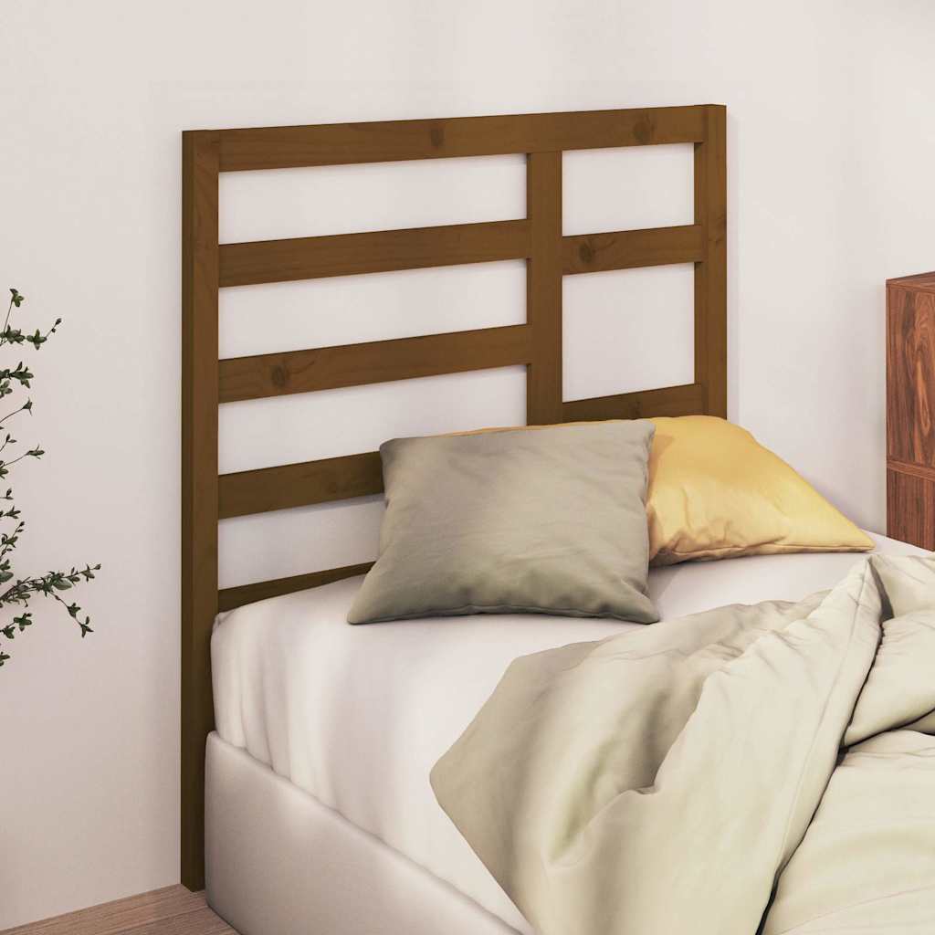 Vidaxl hoofdbord 96x4x104 cm massief grenenhout honingbruin