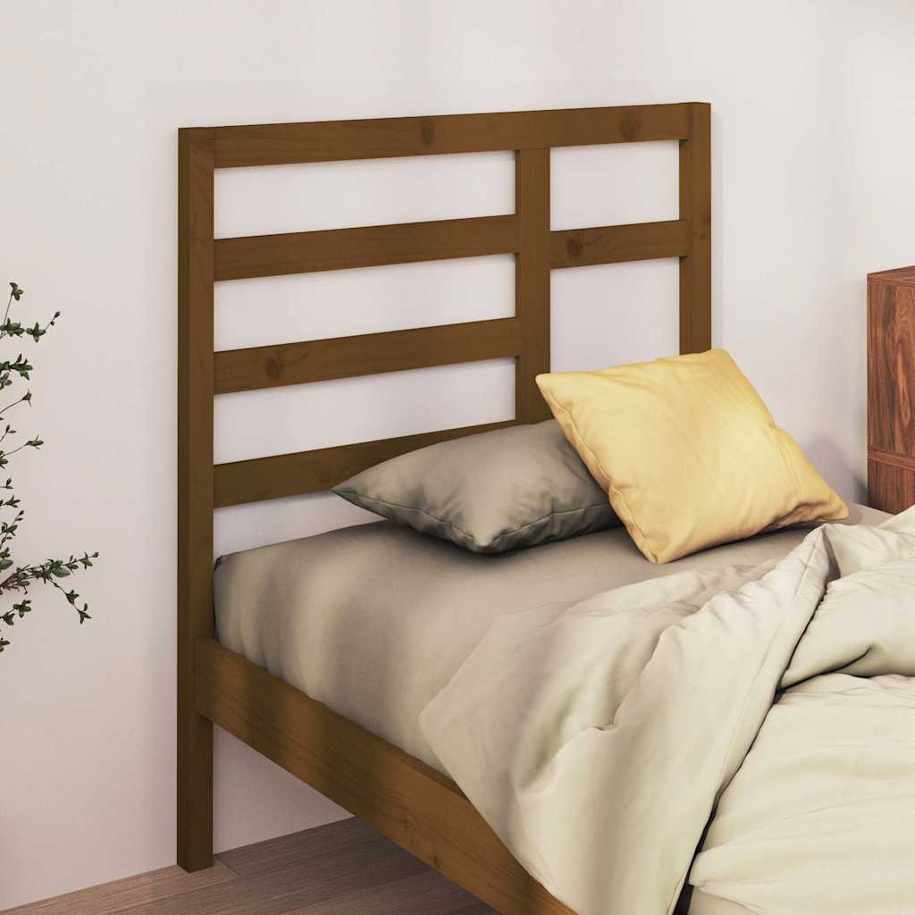 Vidaxl hoofdbord 96x4x104 cm massief grenenhout honingbruin