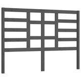 Vidaxl hoofdbord 126x4x104 cm massief grenenhout grijs