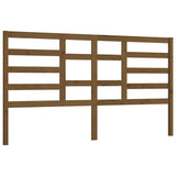 Vidaxl hoofdbord 186x4x104 cm massief grenenhout honingbruin
