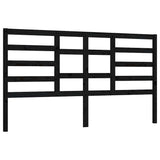 Vidaxl hoofdbord 186x4x104 cm massief grenenhout zwart