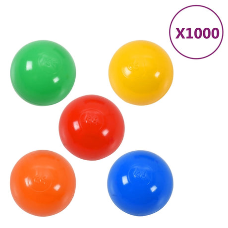 VidaXL Speelballen 1000 st meerkleurig