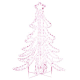 Vidaxl kerstfiguur kerstboom met warmwitte led's 87x87x93 cm