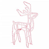 VidaXL Kerstfiguur rendier warmwit 76x42x87 cm