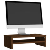 Vidaxl monitorstandaard 42x24x13 cm bewerkt hout bruin eikenkleur
