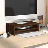 Vidaxl monitorstandaard 42x24x13 cm bewerkt hout bruin eikenkleur