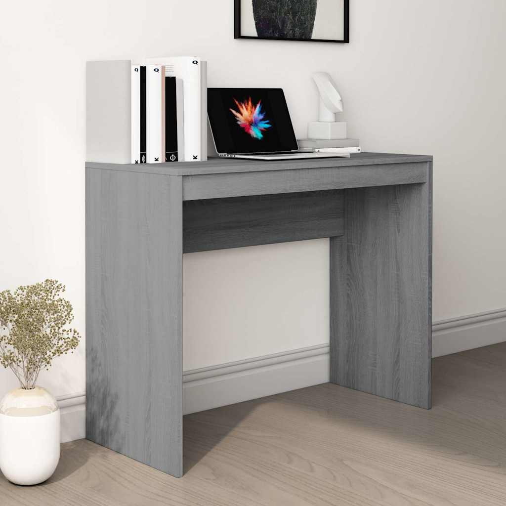 Vidaxl bureau 90x40x72 cm bewerkt hout grijs sonoma eikenkleurig
