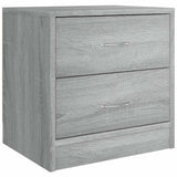 Vidaxl nachtkastjes 2 st 40x30x40 cm bewerkt hout grijs sonoma eiken