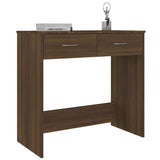 Vidaxl bureau 80x40x75 cm bewerkt hout bruin eikenkleur