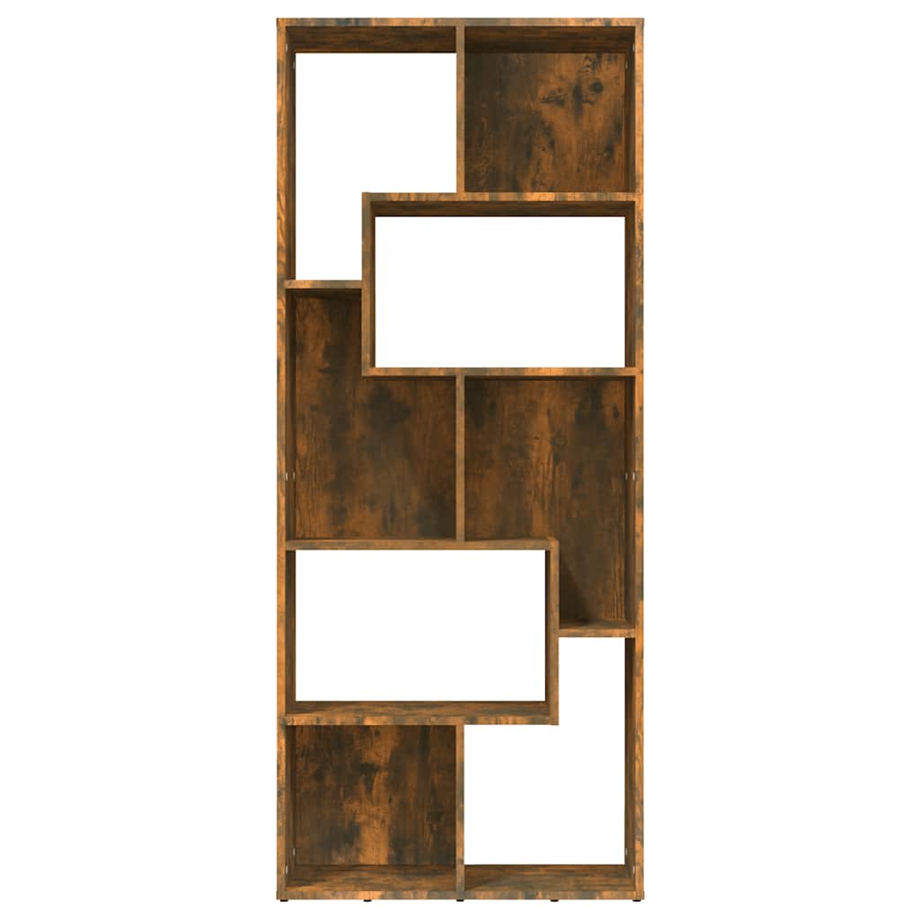 Vidaxl boekenkast 67x24x161 cm bewerkt hout gerookt eikenkleurig