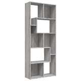 Vidaxl boekenkast 67x24x161 cm bewerkt hout grijs sonoma eikenkleurig