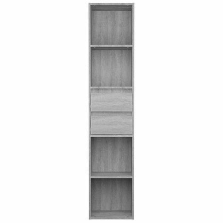 Vidaxl boekenkast 36x30x171 cm bewerkt hout grijs sonoma eikenkleurig