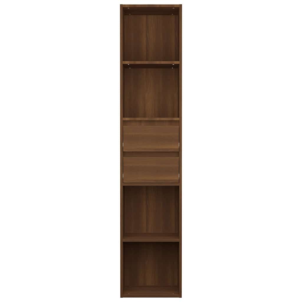Vidaxl boekenkast 36x30x171 cm bewerkt hout bruin eikenkleur