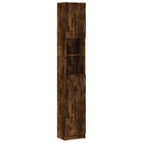 Vidaxl badkamerkast 32x25,5x190 cm bewerkt hout gerookt eikenkleurig