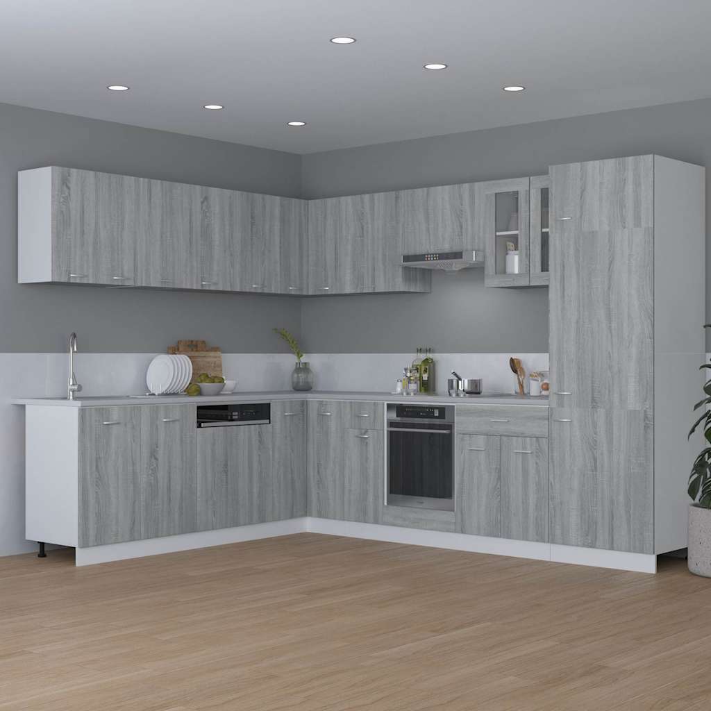 Vidaxl bovenkast lyon 80x31x60 cm bewerkt hout grijs sonoma eikenkleurig