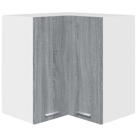 Vidaxl hanghoekkast lyon 57x57x60 cm bewerkt hout grijs sonoma eikenkleurig